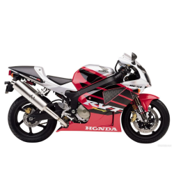 Honda RVT 1000R 2001 - RED/SILVER VERSION DECALS