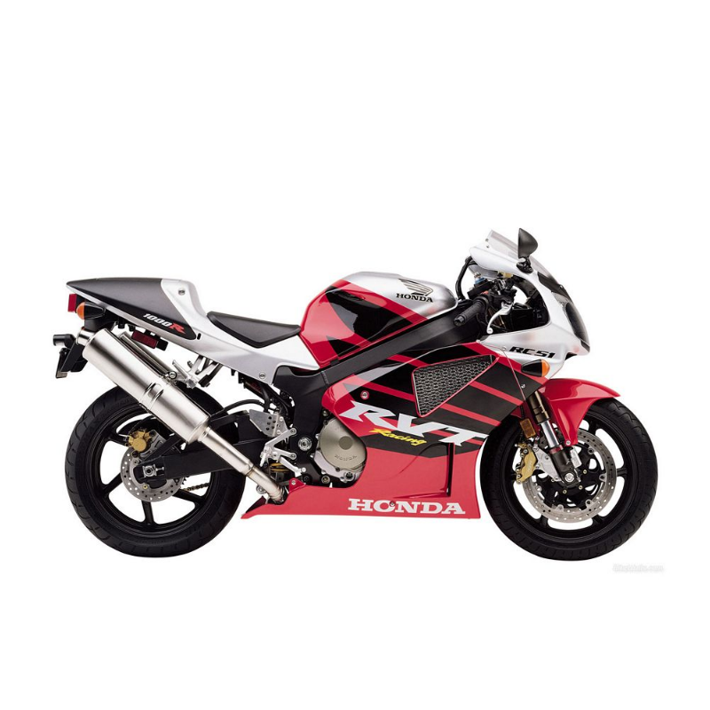 Honda RVT 1000R 2001 - RED/SILVER VERSION DECALS