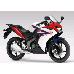 Honda CBR 125R 2012 - WHITE/BLUE VERSION DECALS