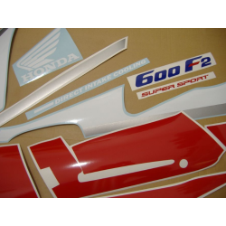 Honda CBR 600 F2 - WHITE/RED VERSION DECALS