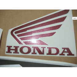 STICKERS SET HONDA VFR 800I 1998 RED EUROPEAN VERSION