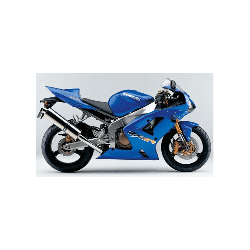STICKER SET KAWASAKI ZX-6R AÑO 2003 AZUL