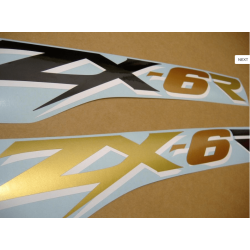 STICKER SET KAWASAKI ZX-6R AÑO 2003 VERDE