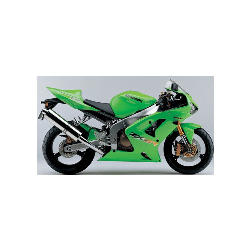 STICKER SET KAWASAKI ZX-6R YEAR 2003 GREEN
