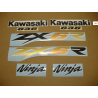 STICKER SET KAWASAKI ZX-6R YEAR 2003 RED