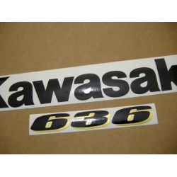 STICKER SET KAWASAKI ZX-6R YEAR 2003 SILVER
