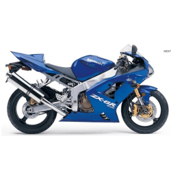 STICKER SET KAWASAKI ZX-6R YEAR 2004 BLUE