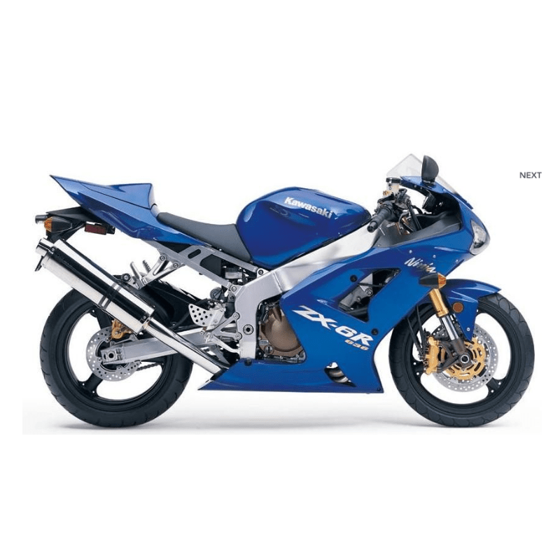 STICKER SET KAWASAKI ZX-6R YEAR 2004 BLUE