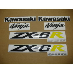 STICKER SET KAWASAKI ZX-6R YEAR 2004 GREEN