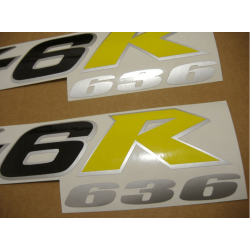 STICKER SET KAWASAKI ZX-6R YEAR 2004 GREEN