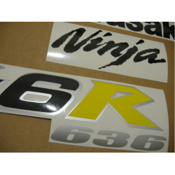 STICKER SET KAWASAKI ZX-6R YEAR 2004 GREEN