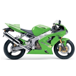 STICKER SET KAWASAKI ZX-6R AÑO 2004 VERDE