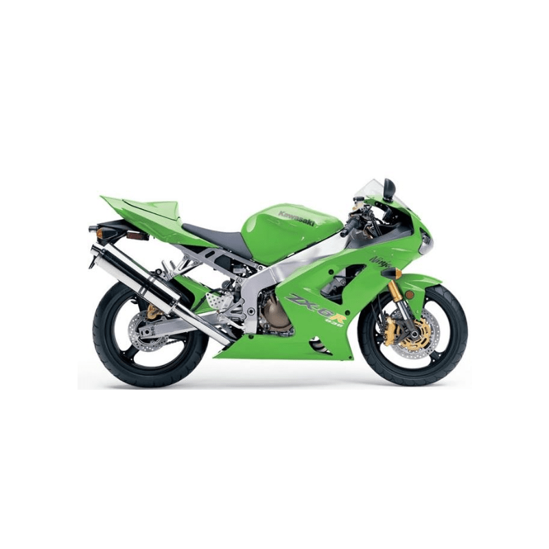 STICKER SET KAWASAKI ZX-6R AÑO 2004 VERDE