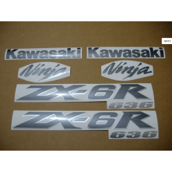 STICKER SET KAWASAKI ZX-6R AÑO 2004 NARANJA