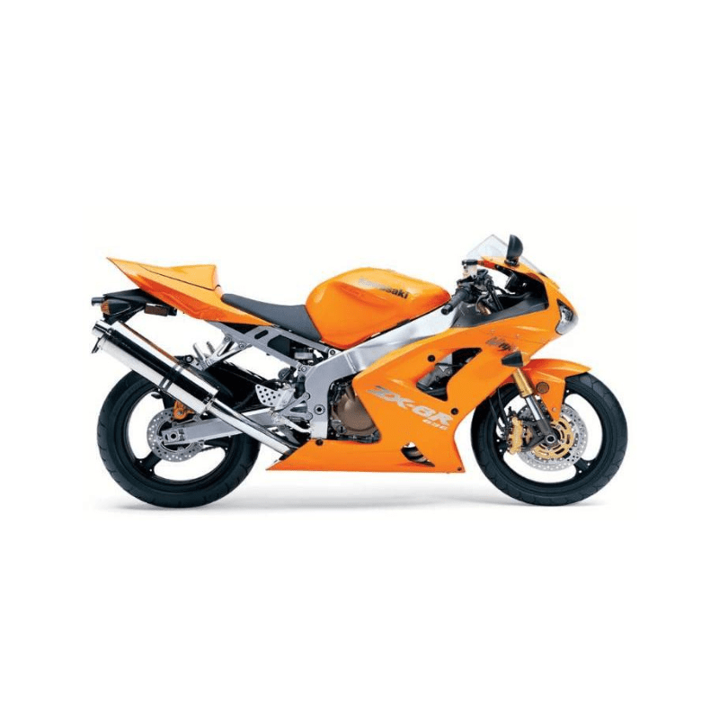 STICKER SET KAWASAKI ZX-6R AÑO 2004 NARANJA