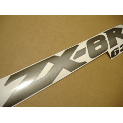 STICKER SET KAWASAKI ZX-6R AÑO 2004 PLATA