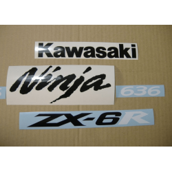 STICKER SET KAWASAKI ZX-6R YEAR 2005 GREEN