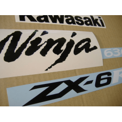 STICKER SET KAWASAKI ZX-6R AÑO 2005 VERDE