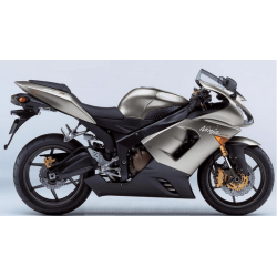 STICKER SET KAWASAKI ZX-6R AÑO 2005 GRIS