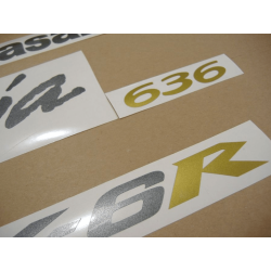 STICKER SET KAWASAKI ZX-6R YEAR 2006 BLACK