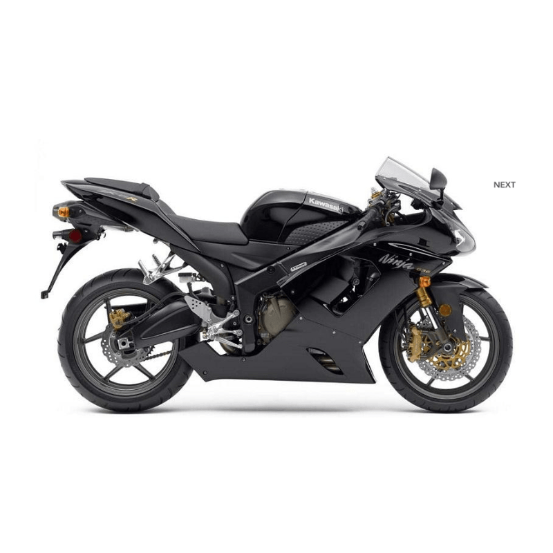 STICKER SET KAWASAKI ZX-6R AÑO 2006 BLACK