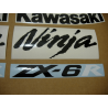 STICKER SET KAWASAKI ZX-6R YEAR 2007 GREEN