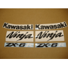 STICKER SET KAWASAKI ZX-6R YEAR 2007 ORANGE