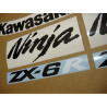 STICKER SET KAWASAKI ZX-6R YEAR 2007 ORANGE