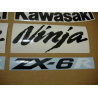 STICKER SET KAWASAKI ZX-6R YEAR 2007 RED