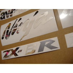 STICKER SET KAWASAKI ZX-6R AÑO 2008 AZUL