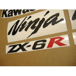 STICKER SET KAWASAKI ZX-6R YEAR 2008 SILVER