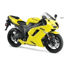 STICKER SET KAWASAKI ZX-6R AÑO 2008 AMARILLO