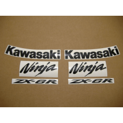 STICKER SET KAWASAKI ZX-6R AÑO 2009 VERDE