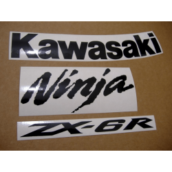 STICKER SET KAWASAKI ZX-6R AÑO 2010 ROJO