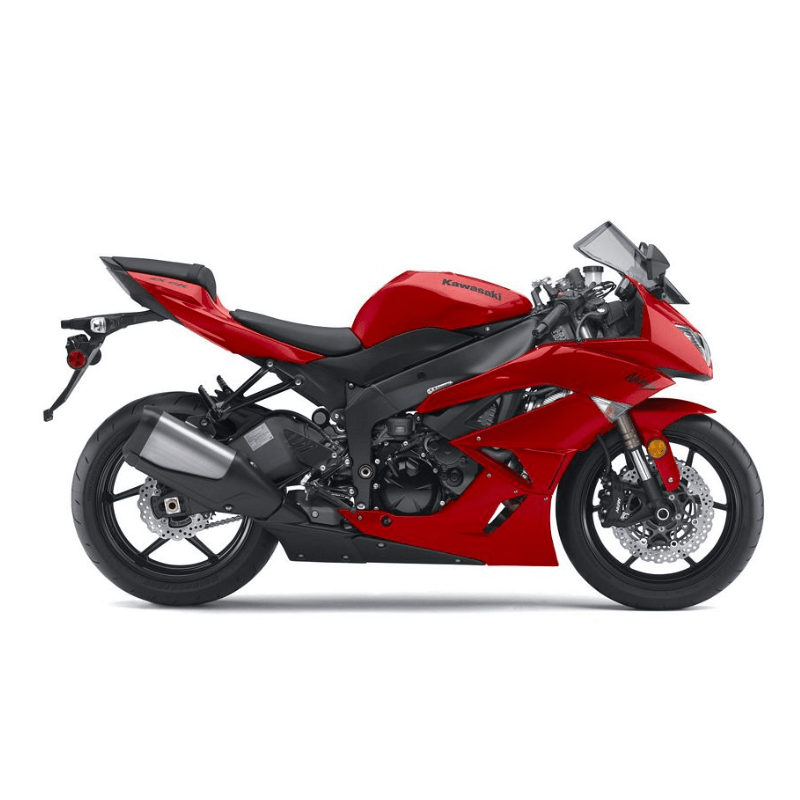 STICKER SET KAWASAKI ZX-6R AÑO 2010 ROJO