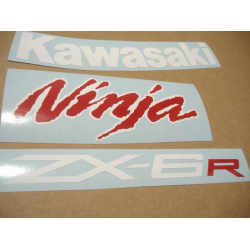 STICKER SET KAWASAKI ZX-6R YEAR 2011 BLACK