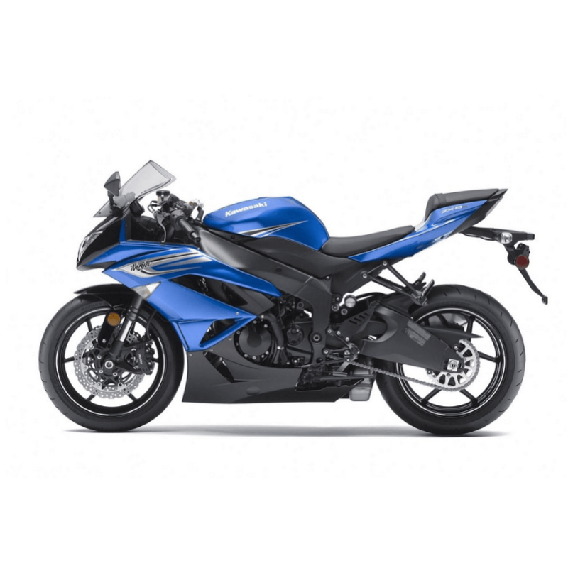 STICKER SET KAWASAKI ZX-6R AÑO 2011 AZUL
