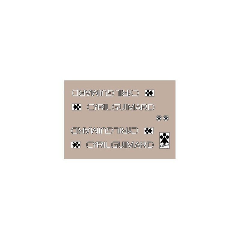 STICKERS DECALS CYRIL GUIMARD