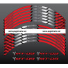 Yamaha MT-09 wheel stickers decals rim stripes Laminated MT09 Red