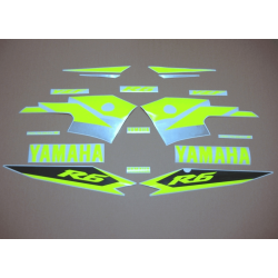 Sticker set Yamaha YZF-R6 Year 2003-2005 NEON YELLOW