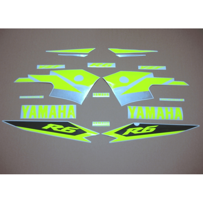 Sticker set Yamaha YZF-R6 Year 2003-2005 NEON YELLOW