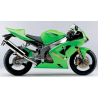 STICKER SET KAWASAKI ZX-6RR YEAR 2003 GREEN