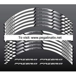 Sticker adhesivos for YAMAHA FAZER 8 GRIS WHITE