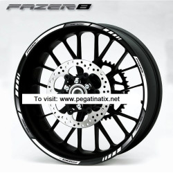 Sticker decals for YAMAHA FAZER 8 WHITE