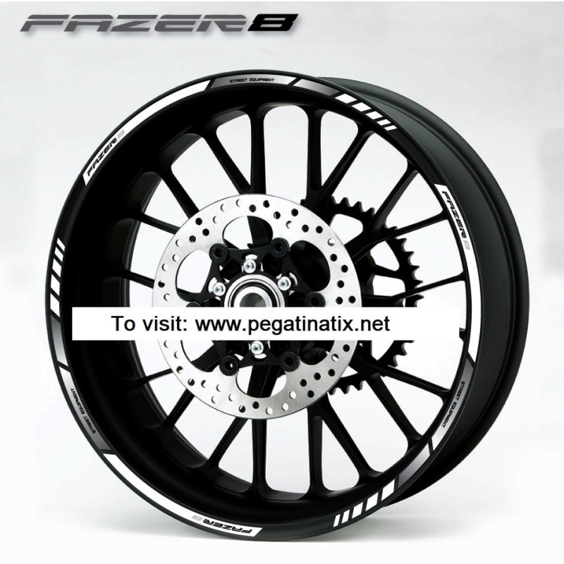 Sticker adhesivos for YAMAHA FAZER 8 GRIS WHITE