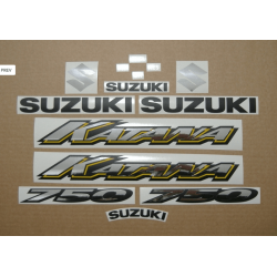 Autocollant Suzuki KATANA GSX F750 YEAR 2005 BLUE VEERSION US