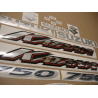 Stickers Suzuki KATANA GSX F750 YEAR 2000 RED VERSION US