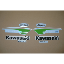 STICKER SET KAWASAKI ZX-6R YEAR 2012 GREEN PERFORMANCE EDITION