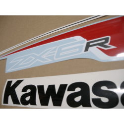 STICKER SET KAWASAKI ZX-6R AÑO 2012 RED