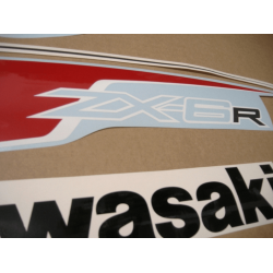 STICKER SET KAWASAKI ZX-6R AÑO 2012 RED